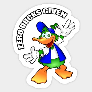 Zero ducks given funny shirt for introverts, extroverts Sticker